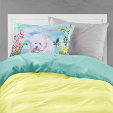 Load image into Gallery viewer, Bichon Frise Spring  Standard Pillowcase – Artistic Decorative Front, White Back CK1210PILLOWCASE
