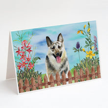 Load image into Gallery viewer, East-European Shepherd Spring Greeting Cards -  Blank Note Cards – 8-Pack of Artist-Designed Cards with Envelopes