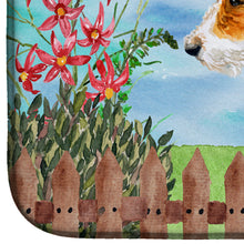 Load image into Gallery viewer, Fox Terrier Spring Dish Drying Mat – Absorbent, Artistic Kitchen Essentials CK1212DDM