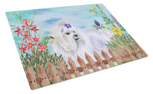 Load image into Gallery viewer, Maltese Spring Glass Cutting Boards – Durable, Decorative Kitchen Art Large CK1213LCB