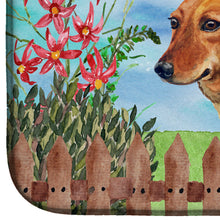 Load image into Gallery viewer, Dachshund Spring Dish Drying Mat – Absorbent, Artistic Kitchen Essentials CK1214DDM