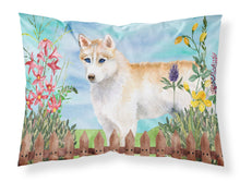 Load image into Gallery viewer, Siberian Husky Spring  Standard Pillowcase – Artistic Decorative Front, White Back CK1217PILLOWCASE