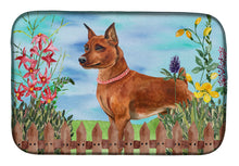 Load image into Gallery viewer, Miniature Pinscher Spring Dish Drying Mat – Absorbent, Artistic Kitchen Essentials CK1218DDM