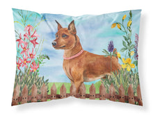 Load image into Gallery viewer, Miniature Pinscher Spring  Standard Pillowcase – Artistic Decorative Front, White Back CK1218PILLOWCASE