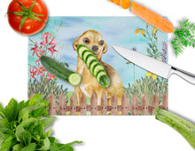 Load image into Gallery viewer, Chihuahua Spring Glass Cutting Boards – Durable, Decorative Kitchen Art Large CK1220LCB