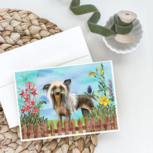Load image into Gallery viewer, Chinese Crested Spring Greeting Cards -  Blank Note Cards – 8-Pack of Artist-Designed Cards with Envelopes