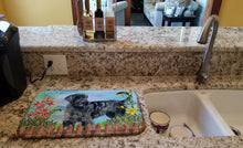 Load image into Gallery viewer, Giant Schnauzer Spring Dish Drying Mat – Absorbent, Artistic Kitchen Essentials CK1222DDM