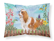 Load image into Gallery viewer, Cavalier Spaniel Spring  Standard Pillowcase – Artistic Decorative Front, White Back CK1225PILLOWCASE