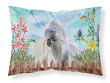 Load image into Gallery viewer, Shih Tzu Spring  Standard Pillowcase – Artistic Decorative Front, White Back CK1228PILLOWCASE