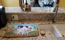 Load image into Gallery viewer, Borzoi Spring Dish Drying Mat – Absorbent, Artistic Kitchen Essentials CK1234DDM