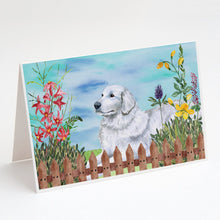 Load image into Gallery viewer, Maremma Sheepdog Spring Greeting Cards -  Blank Note Cards – 8-Pack of Artist-Designed Cards with Envelopes
