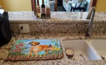 Load image into Gallery viewer, Rhodesian Ridgeback Spring Dish Drying Mat – Absorbent, Artistic Kitchen Essentials CK1238DDM