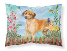 Load image into Gallery viewer, Rhodesian Ridgeback Spring  Standard Pillowcase – Artistic Decorative Front, White Back CK1238PILLOWCASE