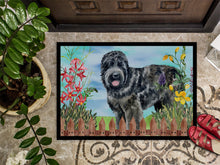 Load image into Gallery viewer, Black Russian Terrier Spring Doormat - 18x27 Decorative Floor Mat – Indoor/Outdoor Rug with Artistic Flair CK1239MAT