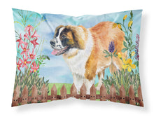 Load image into Gallery viewer, Saint Bernard Spring  Standard Pillowcase – Artistic Decorative Front, White Back CK1241PILLOWCASE