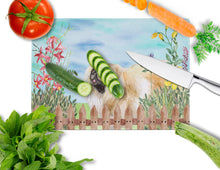 Load image into Gallery viewer, Pekingese Spring Glass Cutting Boards – Durable, Decorative Kitchen Art Large CK1243LCB