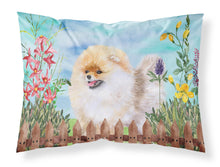 Load image into Gallery viewer, Pomeranian Spring  Standard Pillowcase – Artistic Decorative Front, White Back CK1244PILLOWCASE