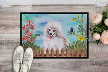 Load image into Gallery viewer, Medium White Poodle Spring Doormat - 18x27 Decorative Floor Mat – Indoor/Outdoor Rug with Artistic Flair CK1245MAT