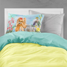 Load image into Gallery viewer, Yorkshire Terrier Spring  Standard Pillowcase – Artistic Decorative Front, White Back CK1247PILLOWCASE