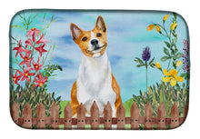 Load image into Gallery viewer, Basenji Spring Dish Drying Mat – Absorbent, Artistic Kitchen Essentials CK1254DDM