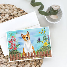 Load image into Gallery viewer, Basenji Spring Greeting Cards -  Blank Note Cards – 8-Pack of Artist-Designed Cards with Envelopes