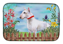 Load image into Gallery viewer, Bull Terrier Spring Dish Drying Mat – Absorbent, Artistic Kitchen Essentials CK1255DDM