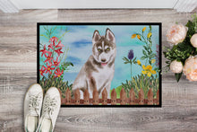 Load image into Gallery viewer, Siberian Husky Grey Spring Doormat - 18x27 Decorative Floor Mat – Indoor/Outdoor Rug with Artistic Flair CK1258MAT