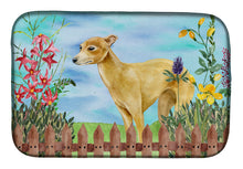 Load image into Gallery viewer, Italian Greyhound Spring Dish Drying Mat – Absorbent, Artistic Kitchen Essentials CK1260DDM