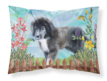 Load image into Gallery viewer, Newfoundland Puppy Spring  Standard Pillowcase – Artistic Decorative Front, White Back CK1261PILLOWCASE