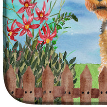 Load image into Gallery viewer, Welsh Terrier Spring Dish Drying Mat – Absorbent, Artistic Kitchen Essentials CK1262DDM