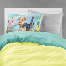 Load image into Gallery viewer, Welsh Terrier Spring  Standard Pillowcase – Artistic Decorative Front, White Back CK1262PILLOWCASE