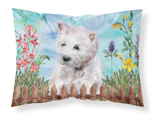 Load image into Gallery viewer, Westie Spring  Standard Pillowcase – Artistic Decorative Front, White Back CK1263PILLOWCASE