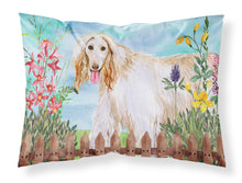 Load image into Gallery viewer, Afghan Hound Spring  Standard Pillowcase – Artistic Decorative Front, White Back CK1264PILLOWCASE