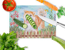 Load image into Gallery viewer, Akita Spring Glass Cutting Boards – Durable, Decorative Kitchen Art Large CK1265LCB
