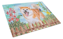 Load image into Gallery viewer, Akita Spring Glass Cutting Boards – Durable, Decorative Kitchen Art Large CK1265LCB