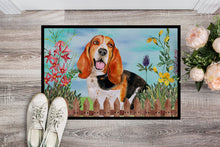 Load image into Gallery viewer, Basset Hound Spring Doormat - 18x27 Decorative Floor Mat – Indoor/Outdoor Rug with Artistic Flair CK1266MAT