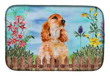 Load image into Gallery viewer, Cocker Spaniel Spring Dish Drying Mat – Absorbent, Artistic Kitchen Essentials CK1268DDM
