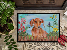 Load image into Gallery viewer, Red Dachshund Spring Doormat - 24x36 Decorative Floor Mat – Indoor/Outdoor Rug with Artistic Flair CK1269JMAT