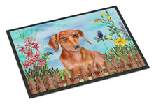 Load image into Gallery viewer, Red Dachshund Spring Doormat - 18x27 Decorative Floor Mat – Indoor/Outdoor Rug with Artistic Flair CK1269MAT