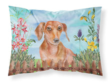 Load image into Gallery viewer, Red Dachshund Spring  Standard Pillowcase – Artistic Decorative Front, White Back CK1269PILLOWCASE