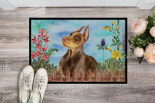 Load image into Gallery viewer, Doberman Pinscher Spring Doormat - 18x27 Decorative Floor Mat – Indoor/Outdoor Rug with Artistic Flair CK1271MAT
