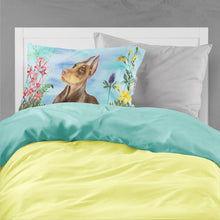 Load image into Gallery viewer, Doberman Pinscher Spring  Standard Pillowcase – Artistic Decorative Front, White Back CK1271PILLOWCASE