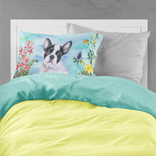 Load image into Gallery viewer, French Bulldog Black White Spring  Standard Pillowcase – Artistic Decorative Front, White Back CK1272PILLOWCASE