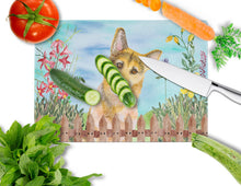Load image into Gallery viewer, German Shepherd #2 Spring Glass Cutting Boards – Durable, Decorative Kitchen Art Large CK1273LCB