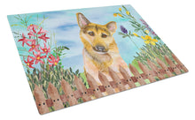 Load image into Gallery viewer, German Shepherd #2 Spring Glass Cutting Boards – Durable, Decorative Kitchen Art Large CK1273LCB