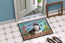 Load image into Gallery viewer, Siberian Husky #2 Spring Doormat - 18x27 Decorative Floor Mat – Indoor/Outdoor Rug with Artistic Flair CK1274MAT