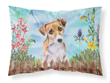 Load image into Gallery viewer, Jack Russell Terrier #2 Spring  Standard Pillowcase – Artistic Decorative Front, White Back CK1275PILLOWCASE