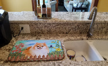 Load image into Gallery viewer, Pomeranian #2 Spring Dish Drying Mat – Absorbent, Artistic Kitchen Essentials CK1278DDM