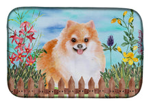 Load image into Gallery viewer, Pomeranian #2 Spring Dish Drying Mat – Absorbent, Artistic Kitchen Essentials CK1278DDM