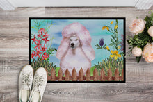 Load image into Gallery viewer, White Standard Poodle Spring Doormat - 24x36 Decorative Floor Mat – Indoor/Outdoor Rug with Artistic Flair CK1279JMAT